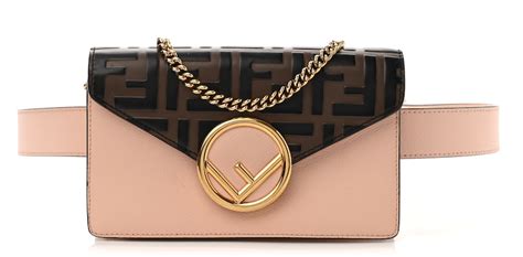 fendi pink leather belt bag|Fendi belt bag men's.